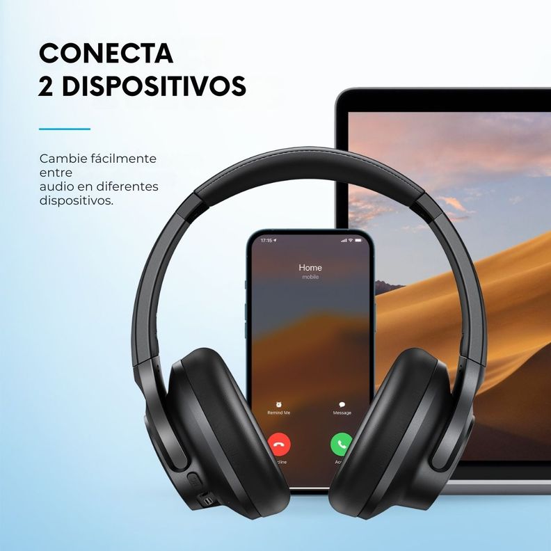 Audifono Over Ear Noise Cancelling Q20i Soundcore Negro-8
