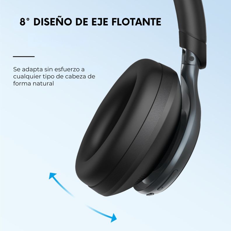 Audifono Over Ear Noise Cancelling Space One Soundcore Negro-7