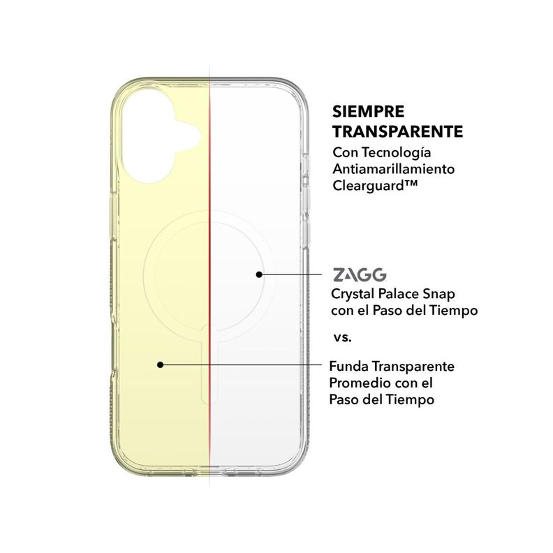 Funda Crystal Palace Snap Magsafe iPhone 16 Zagg Pam-2