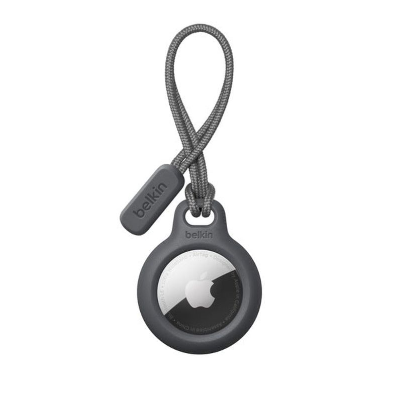 Protector con correa Secure Holder para AirTag Negro-1