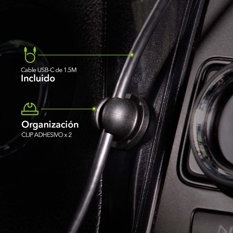 Cargador de auto inalámbrico Magsafe 7.5W Mophie negro-4