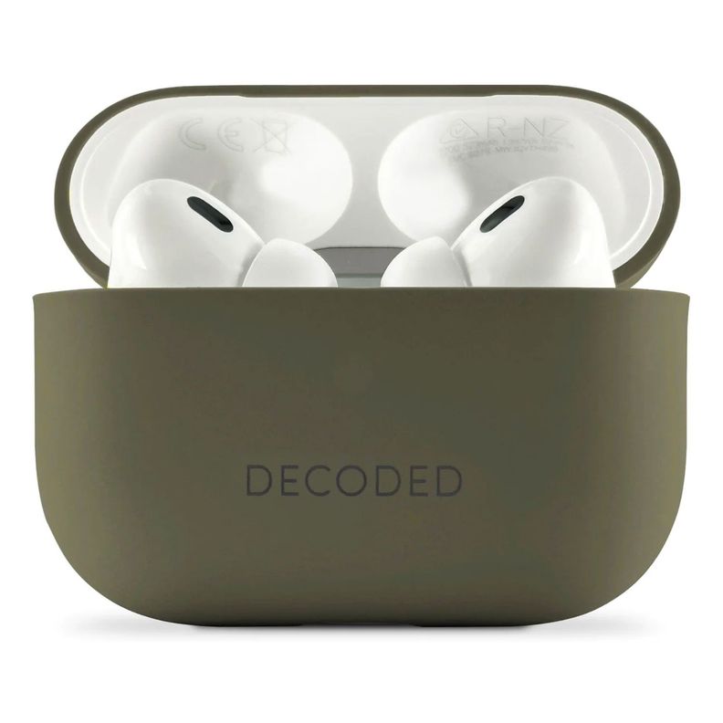 Funda silicona para Airpods Pro 2a y 1a gen Decoded Olivo Verde