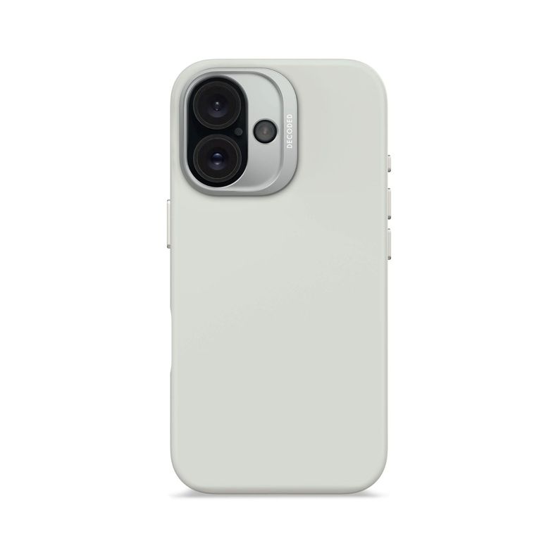 Funda silicona antimicrobial Magsafe iPhone 16 Decoded Gris