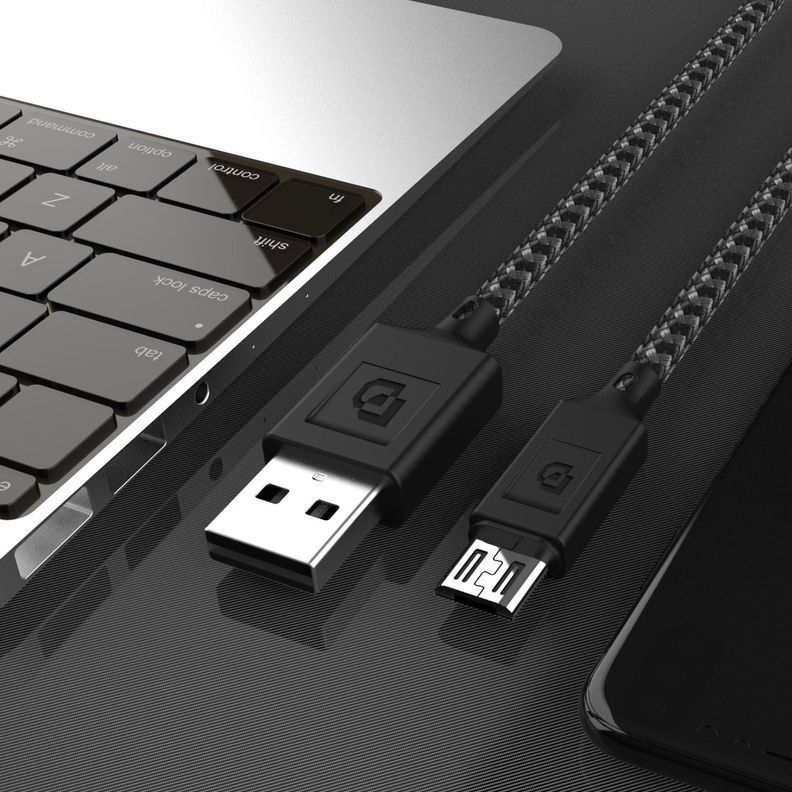 Cable Micro Usb A Usb 1.2 Mt Rugged Negro Dusted-4