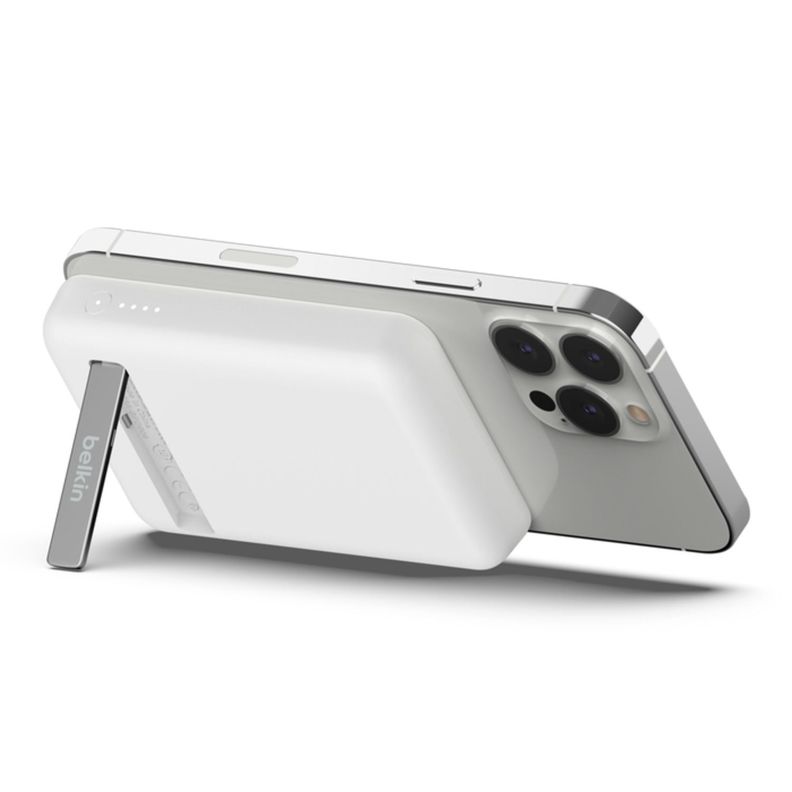 Batería externa inalámbrica y magnética 5k + soporte Belkin-1