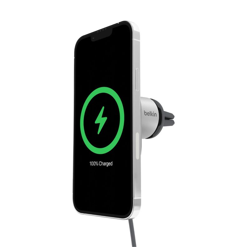 Cargador de auto inalámbrico Qi2 Boostcharge Pro Gris-0