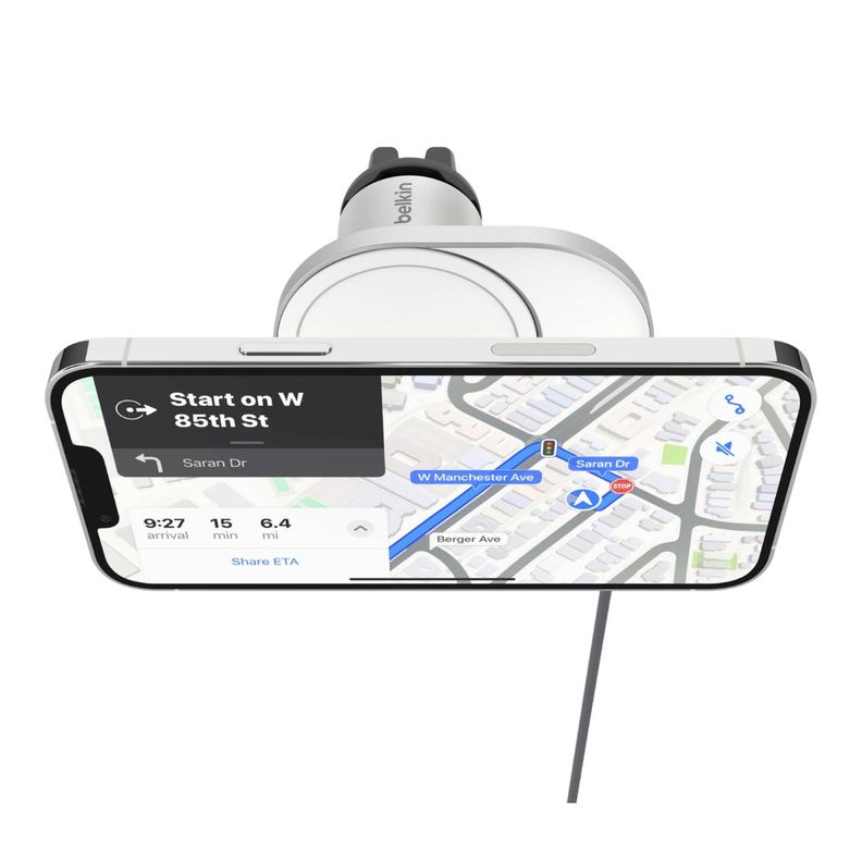 Cargador de auto inalámbrico Qi2 Boostcharge Pro Gris-4