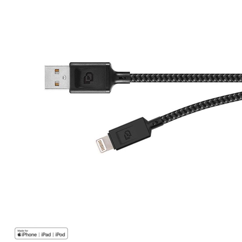 Cable Lightning MFi a USB-A 1.2 Mt Rugged Dusted negro-2