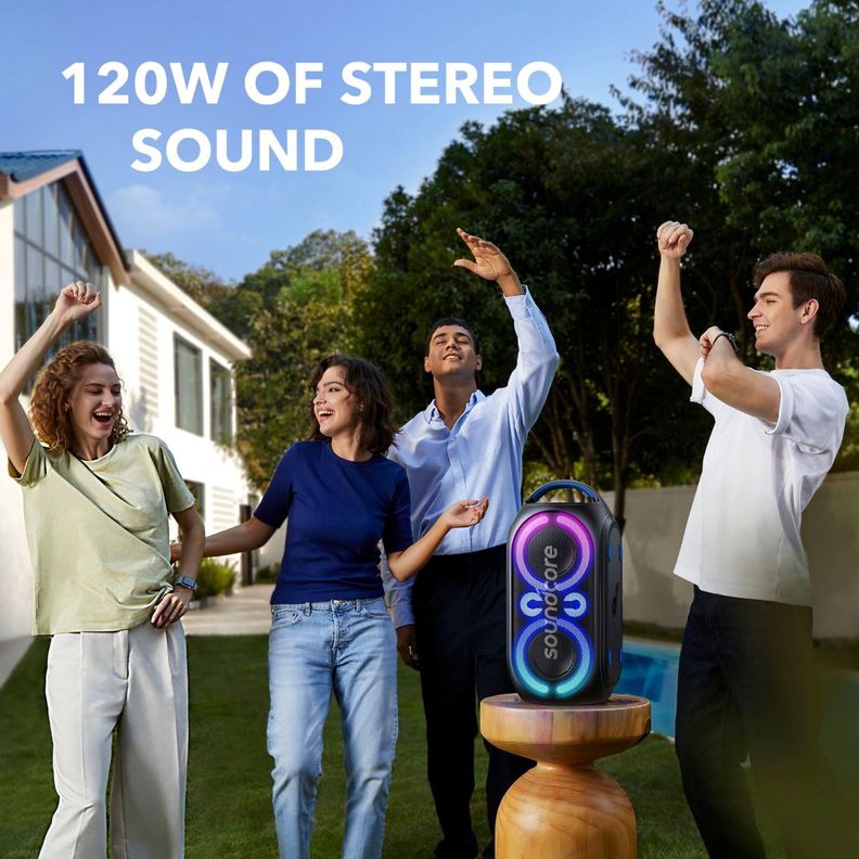 Parlante Bluetooth Rave Party 2 Soundcore Negro-9