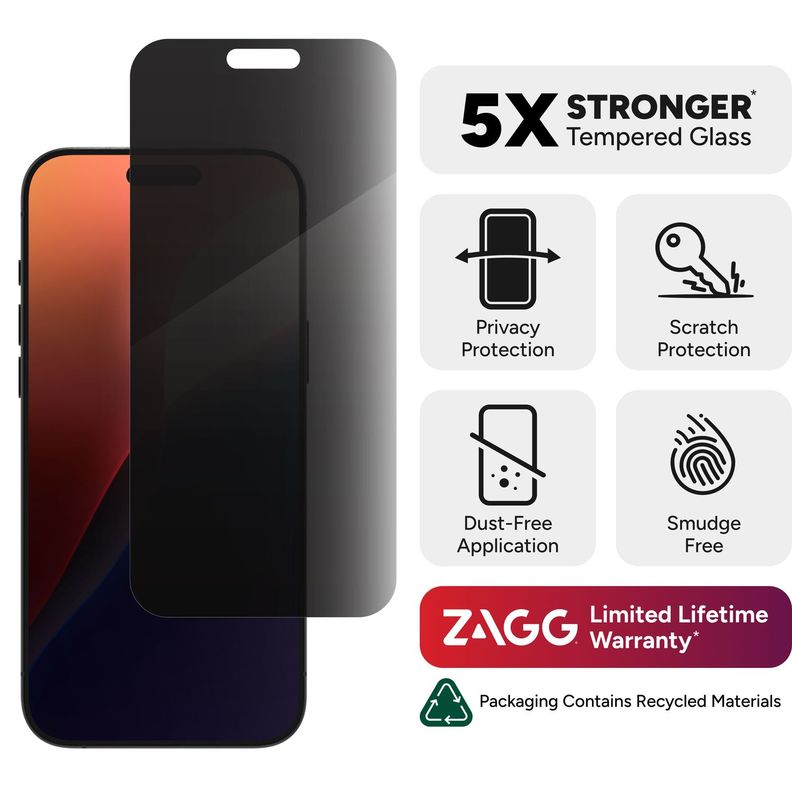 Lámina Glass Elite con privacidad para iPhone 16 Pro Max-1
