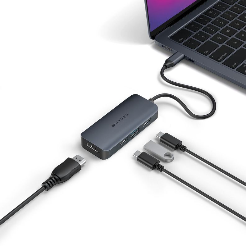 Hub USB-C de 4 puertos HyperDrive Next-5