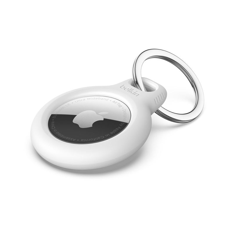 Protector Con Llavero Belkin Secure Holder Airtag Blanco-5