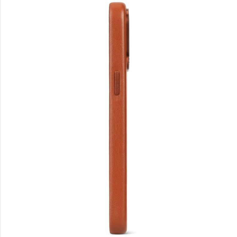 Funda cuero Backcover con MagSafe iPhone 15 Decoded Café-3