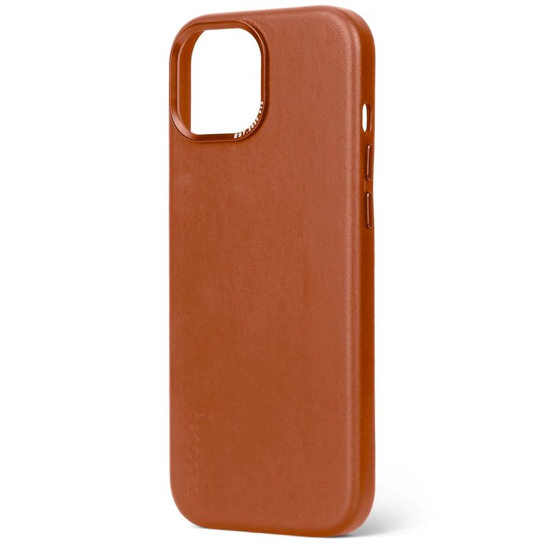 Funda cuero Backcover con MagSafe iPhone 15 Decoded Café-4