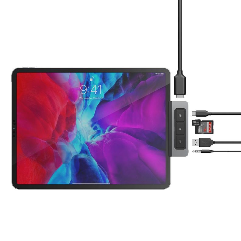 Hub multimedia USB-C HyperDrive 6 en 1-4