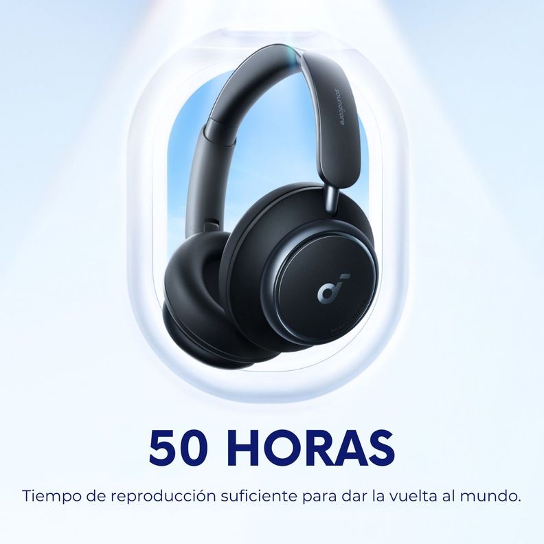 Audifono Over Ear Noise Cancelling Q45 Soundcore Negro-7