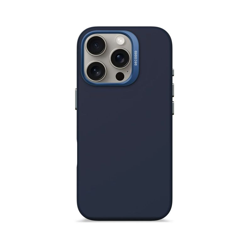 Funda silicona antimicrobial Magsafe iPhone 16 Pro Azul-0