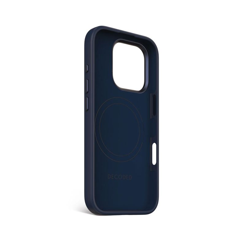 Funda silicona antimicrobial Magsafe iPhone 16 Pro Azul-3
