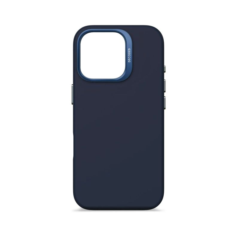 Funda silicona antimicrobial Magsafe iPhone 16 Pro Azul-8
