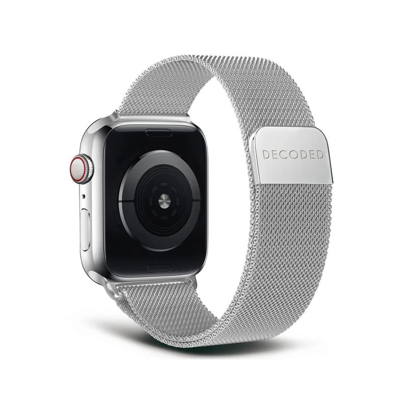 Banda para Apple Watch 44/45 mm Milan Magnética Loop titanio-0