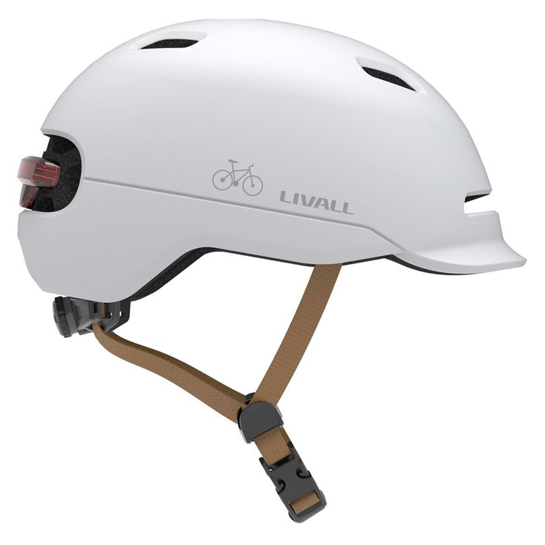 Casco inteligente LED C20 Talla M Blanco-0