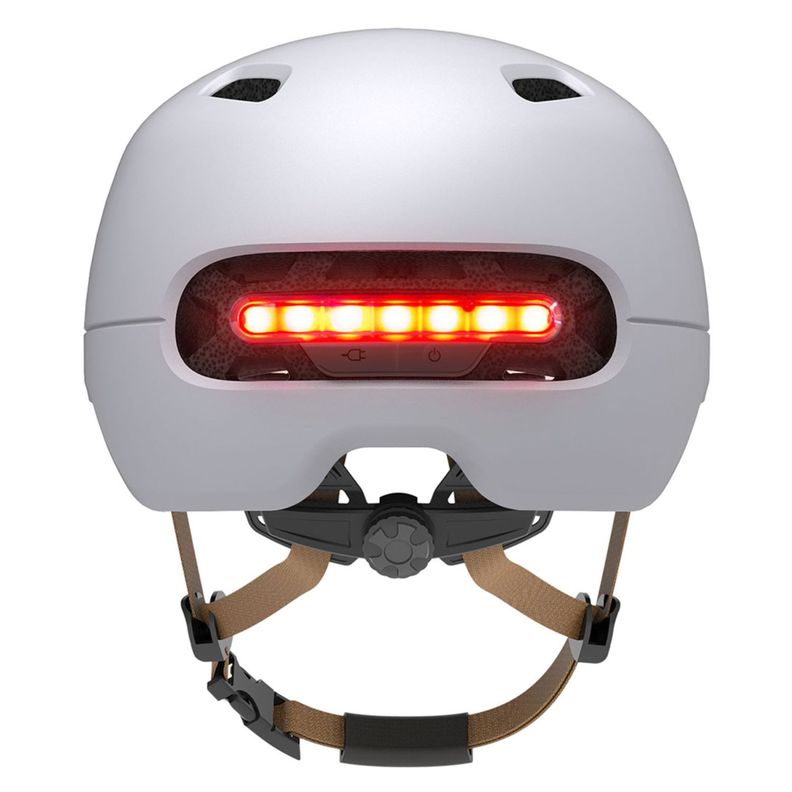 Casco inteligente LED C20 Talla M Blanco-2