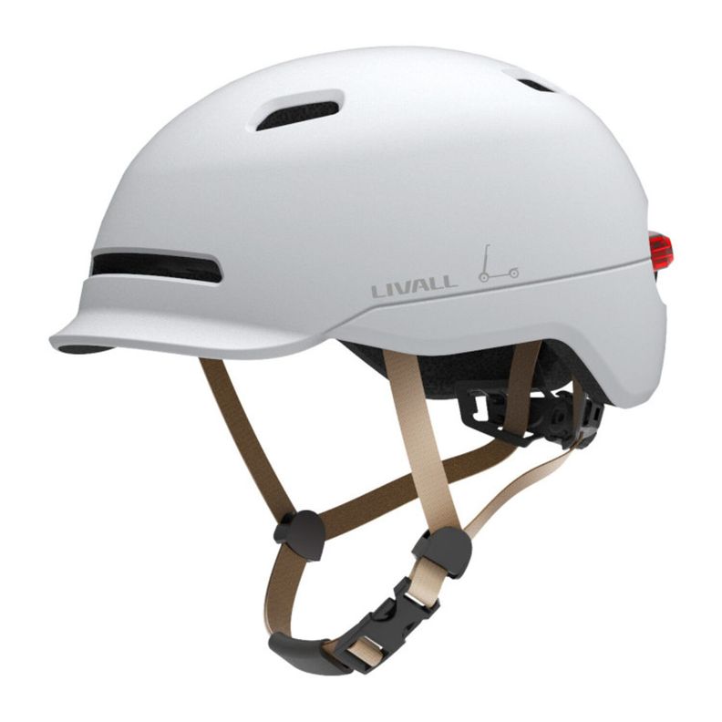 Casco inteligente LED C20 Talla M Blanco-4
