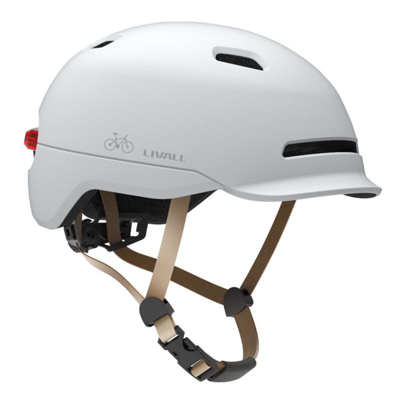 Casco inteligente LED C20 Talla M Blanco-5
