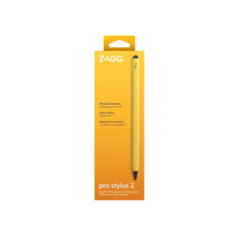 Lápiz Pro stylus 2 para iPad Amarillo con carga inalámbrica-9