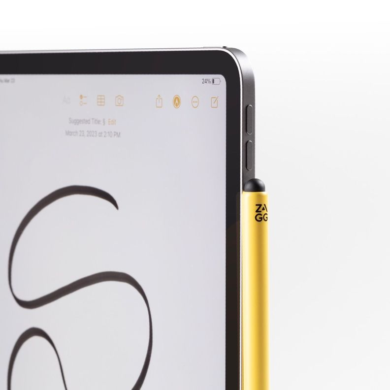 Lápiz Pro stylus 2 para iPad Zagg Gris con carga inalámbrica-8