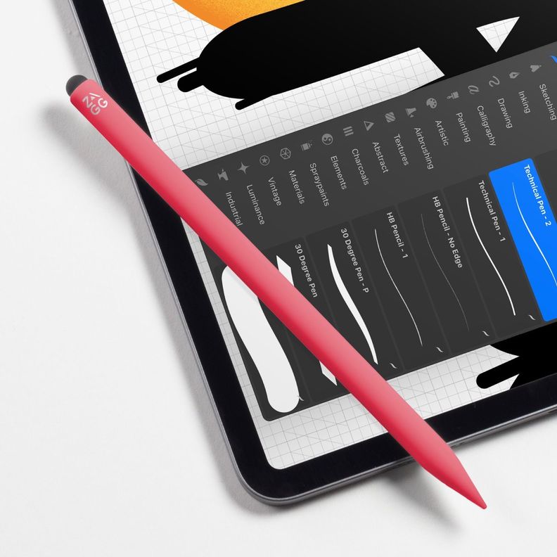 Lápiz Pro stylus 2 para iPad Zagg Gris con carga inalámbrica-9