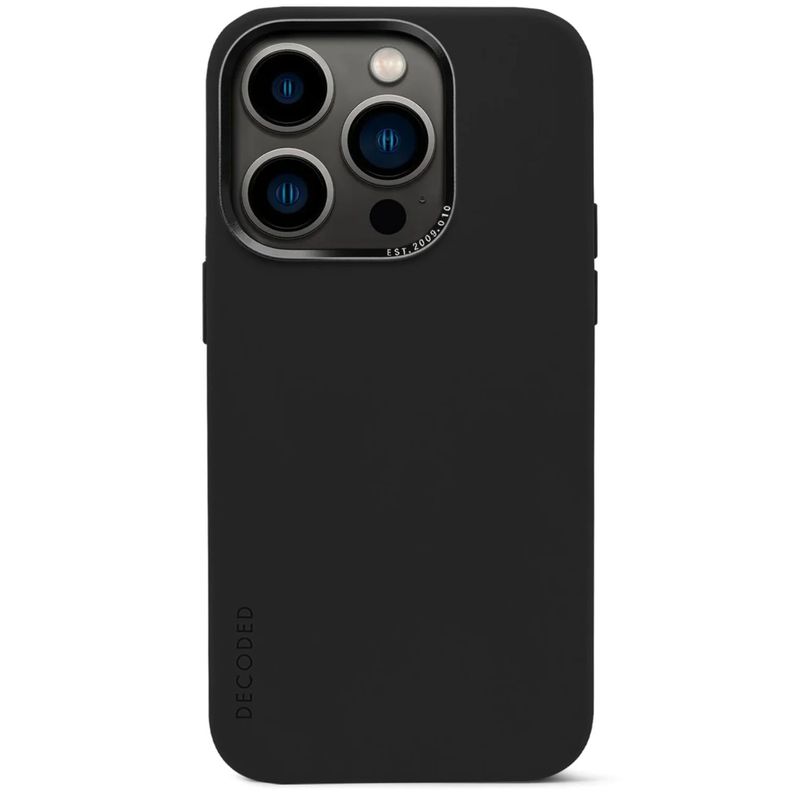 Funda silicona con MagSafe para iPhone 14 Pro Decoded Negro-0