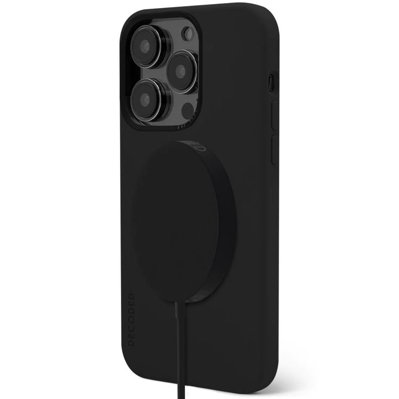 Funda silicona con MagSafe para iPhone 14 Pro Decoded Negro-2