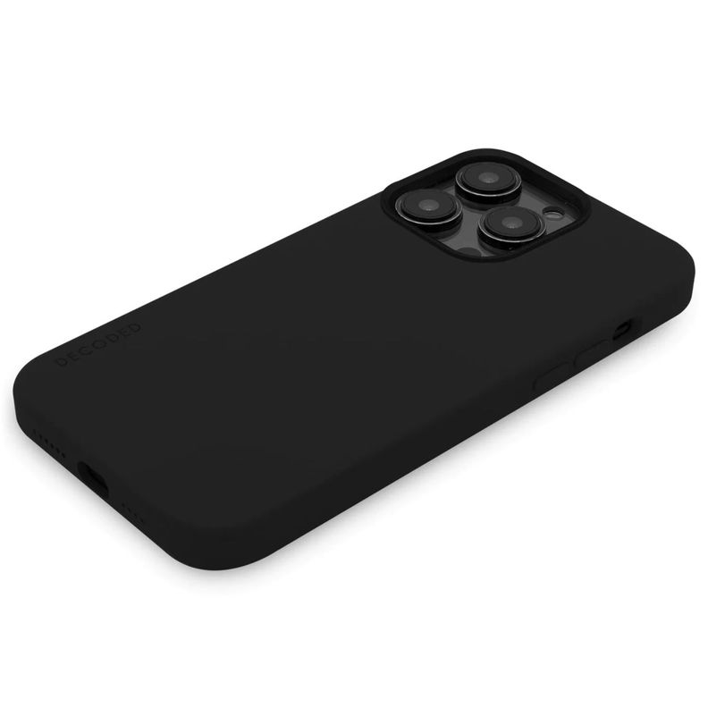 Funda silicona con MagSafe para iPhone 14 Pro Decoded Negro-5