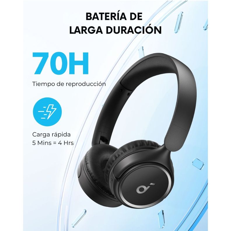 Audifono On Ear H30i Soundcore Negro-7