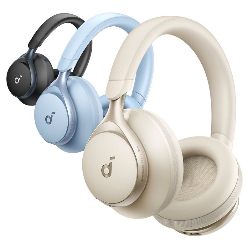 Audifono Over Ear Noise Cancelling Space One Soundcore Azul-2