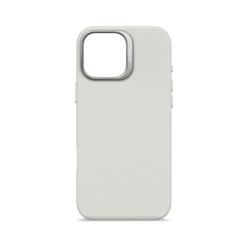 Funda silicona antimicrobial Magsafe iPhone 16 Pro Max Gris-1