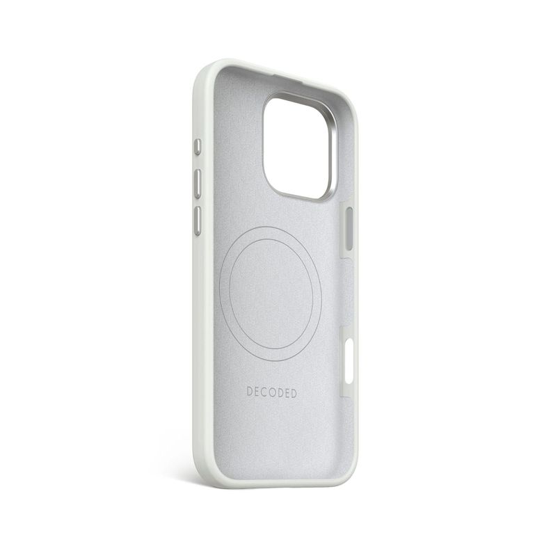 Funda silicona antimicrobial Magsafe iPhone 16 Pro Max Gris-3