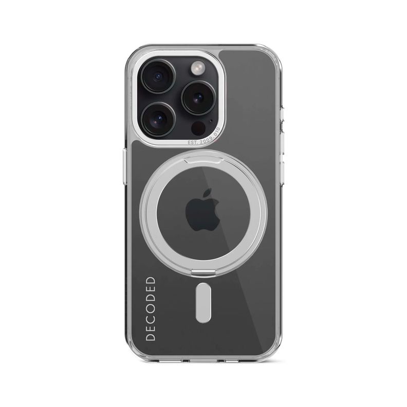 Funda reciclada LoopStand para iPhone 15 Pro Transparente-0