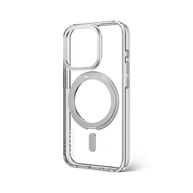 Funda reciclada LoopStand para iPhone 15 Pro Transparente-4