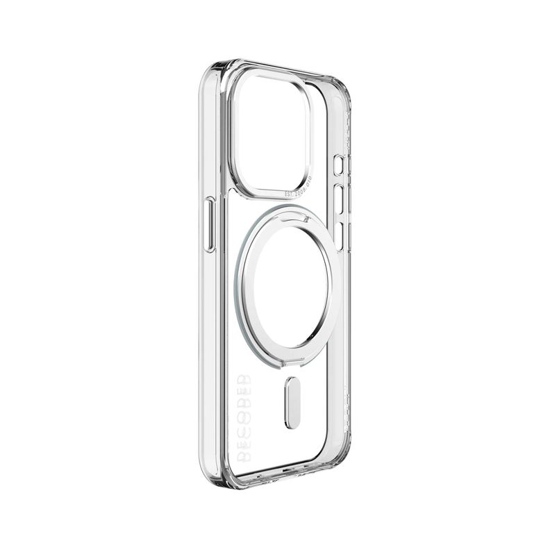 Funda reciclada LoopStand para iPhone 15 Pro Transparente-5