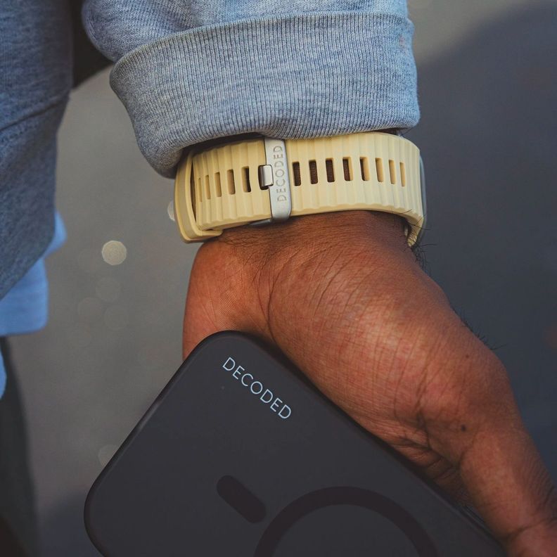 Banda para Apple Watch 49mm de Silicona UT Decoded Blanca-7