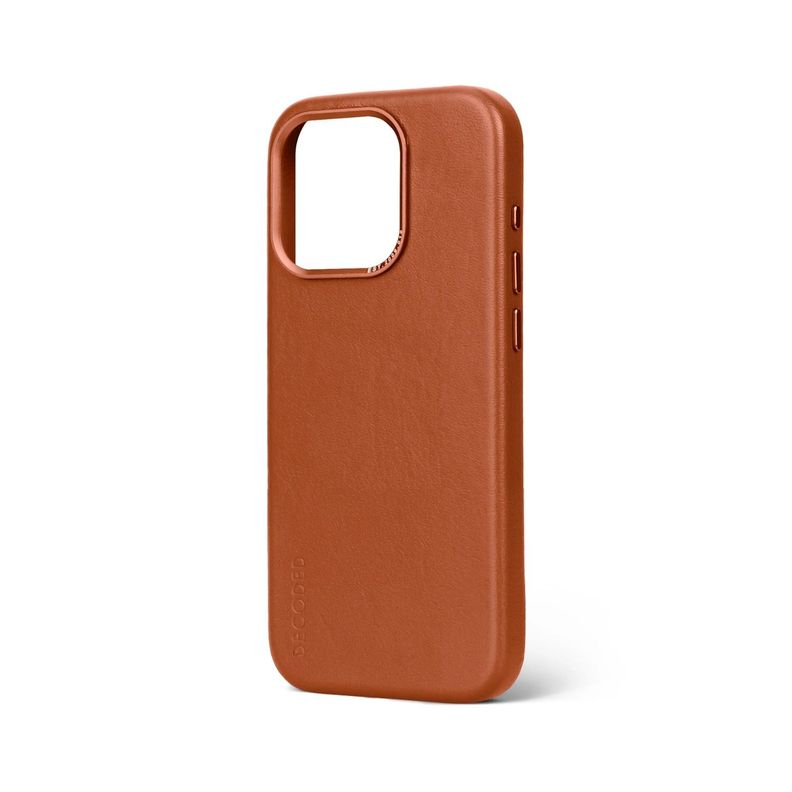 Funda cuero Backcover con MagSafe iPhone 15 Pro Decoded Café-4