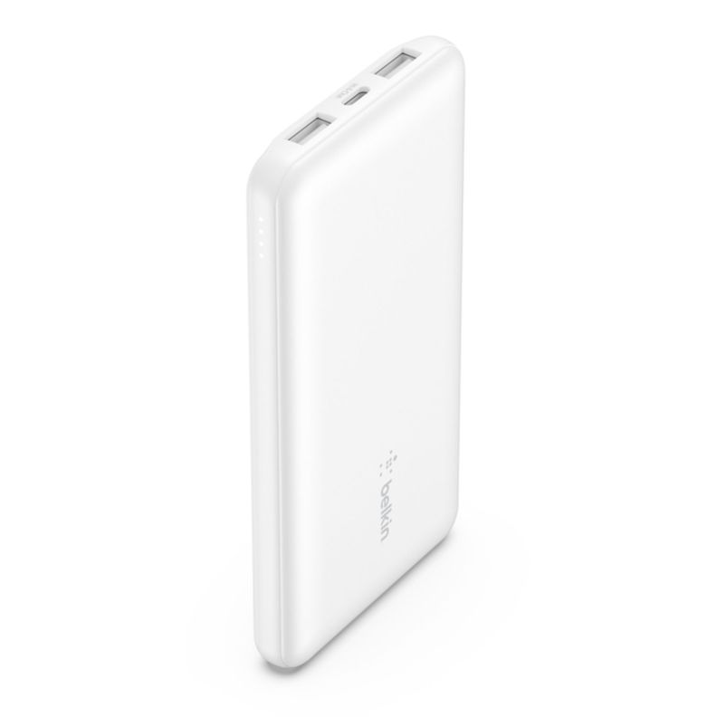 Batería Portátil 10.000 mAh USB-A y USB-C 15W Belkin Blanco-0