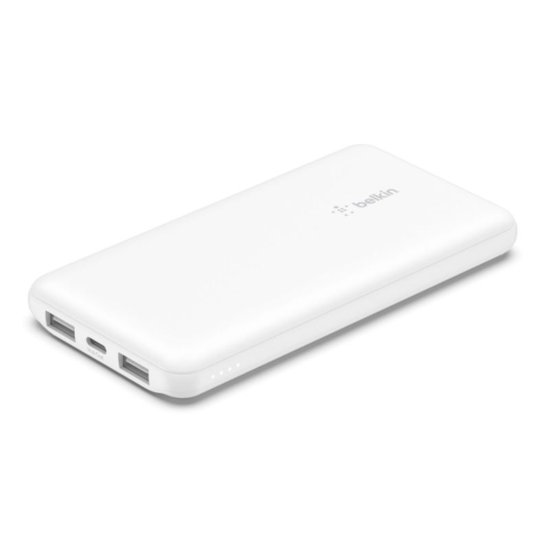 Batería Portátil 10.000 mAh USB-A y USB-C 15W Belkin Blanco-1