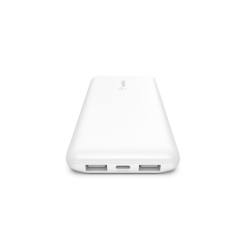 Batería Portátil 10.000 mAh USB-A y USB-C 15W Belkin Blanco-3