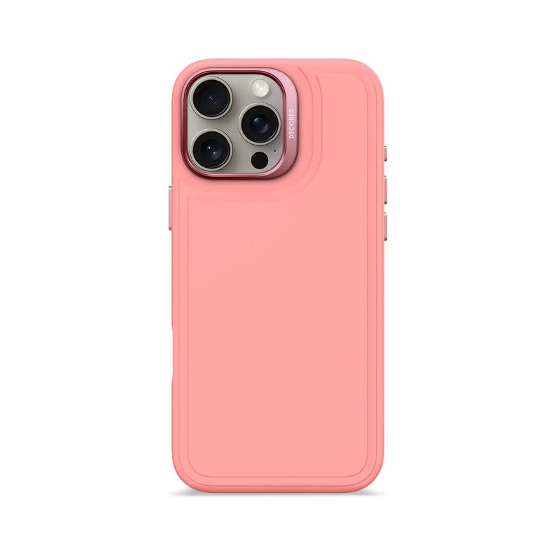 Funda silicona stacks Magsafe iPhone 16 Pro Max Rosado-0