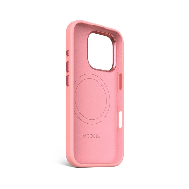 Funda silicona stacks Magsafe iPhone 16 Pro Max Rosado-3