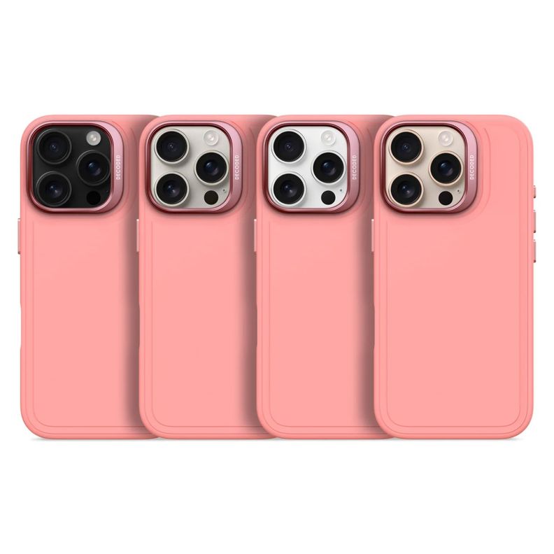 Funda silicona stacks Magsafe iPhone 16 Pro Max Rosado-9