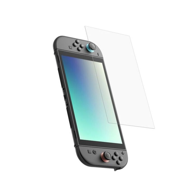 Lamina vidrio templado antireflejos para Nintendo Switch 2 Transparente
